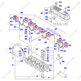 Ốc vít YM129150-11230 (chỉnh khe hở xupap)