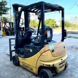 Xe nâng Komatsu 1,5 tấn điện ngồi lái, cột 5 mét 3 ti 3 lao