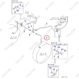 Ống ti ô dầu phanh bánh trái 3EB-38-31120