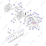 Đệm hãm đầu guốc phanh 3EC-30-11170