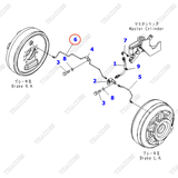 Ống ti ô dầu phanh bánh phải 3EB-38-41140