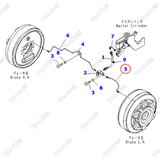 Ống ti ô dầu phanh bánh trái 3EB-38-41130