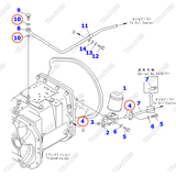 Bộ gioăng phớt 3EB-15-05060 (K5) sửa van chia dầu hộp số