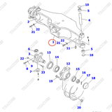 Cầu lái sau 3EB-24-31110; 3EB-24-31110UA; 3EB-24-31110YA