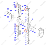 Phớt bụi KB21011-32801; 54060-16150; 30A-61-11160