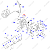 Chốt hãm guốc phanh 3EC-30-11380; 34C-30-11581