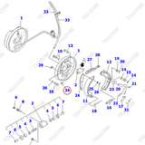 Phe hãm khóa đầu cáp phanh tay 34B-30-14470; 304-32-31240; 358-32-11360; 300-32-31690; 3EC-30-11460; 304-43-31240