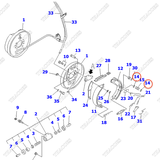 Cúc hãm lò xo guốc phanh 3ED-30-31240; 34C-30-11561