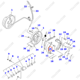 Long đen vênh khóa thanh kéo phanh tay 34B-30-14440