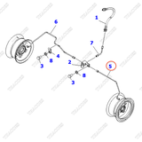 Ống ti ô dầu phanh trái 3EB-38-51130; 3EB-38-51630