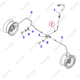 Ống ti ô dầu phanh. 3EB-38-51150; 3EA-38-51150
