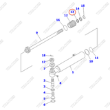 Phớt cổ 3EB-64-11660; NP23231-02802; JP23231-02802; 3ED-64-11660 (K20)