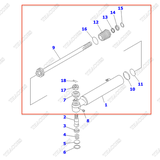 Cụm xi lanh lái 3EB-64-31110