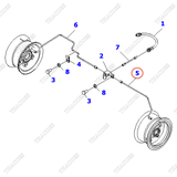 Ống ti ô dầu phanh trái 3EB-38-51430