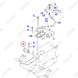 Lọc dầu thủy lực hút 34B-66-15180; 3EB-K6-01010