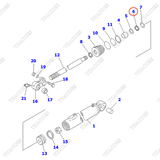Phớt cổ 3EB-64-22950 (K19) (SN: 500001-522509)