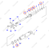 Bộ gioăng phớt KB3070A-00169 (K19A) (SN: 522510-UP)