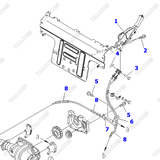 Cần phanh tay 3EB-39-51110 (có công tắc cảnh báo)