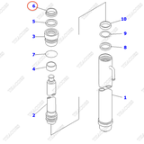 Phớt bụi 34B-63-26150 (cột 2T2L cao 3m-5m)