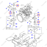 Đến giảm chấn 3EB-01-31640; 3EB-01-31540