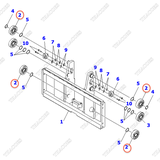 Vòng bi nâng hạ giá nâng 37B-9AA-6120; 37B-9AA-6121 (M) (3T2L)