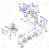 Vòng hãm 30B-13-11160; DC7347008000 (bơm số)