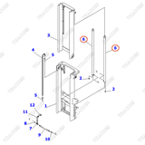 Cụm xi lanh nâng 37B-7AT-6300UE; 37B-7AT6-302UE; 37B-7AT-6300YK; 37B-7AT-6330UE; 37B-7AT-6350UE; 37B-7AT-6370UE; 37B-7QT-3401UE; 37B-7QT-3431UE; 37B-7QT-3451UP; 37B-7QT-3471UE; 37B-7QT-3501UE; 37B-7RT-3551UE; 37B-7RT-3601UE (2T2L)