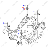 Cao su giảm chấn khung cabin 3EB-51-42140