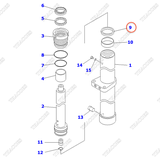 Phớt piston 30B-63-12850 (K29) (3T2L)