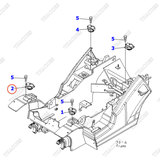 Cao su giảm chấn khung cabin 3EB-51-42120
