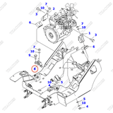 Đế giảm chấn hộp số 3EB-02-52130; R3EB-02-52130