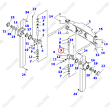 Khớp lái trái 3EB-24-51222; 3EB-24-51221
