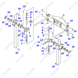 Trục ắc phi nhê phải 3EB-24-51272 (K8)