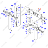 Cầu lái sau 3EB-24-51114UA; 3EB-24-51112UA; 3EB-24-51114SG; 3EB-24-51112YA