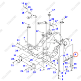 Gối gối cầu sau 3EB-41-31791SG; 3EB-41-23650; 3EB-41-31790; 3EB-41-31790SA; 3EB-41-31790SG; 3EB-41-31791SA; 3EB-41-31791; 3EB-41-23650SA