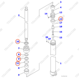 Bộ phớt sửa xi lanh sau 30B-63-05080 (K31) (3T2L) (R=L)