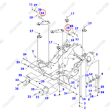 Chốt đỡ 3EB-41-51750 (xi lanh nghiêng)