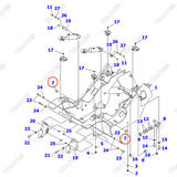 Bạc lót 3EB-41-41980 (chân xi lanh nghiêng)