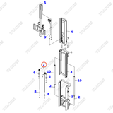 Xích nâng máng giữa 37B-737-1400; 37B-737-1370; 37B-737-1320; 37B-737-1310; 37B-737-1280; 37B-787-1120; 37B-737-1240; 37B-737-1290 (3T3L)