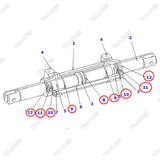 Bộ phớt xi lanh lái 3EB-64-59940; HJMK2091; HJMK2091D