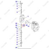 Vòng đệm oring 30A-61-11750