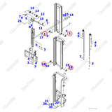 Vòng bi nâng hạ dưới 37B-9AF-6130 (L) (3T3L)