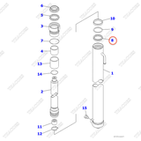 Phớt piston KB30161-55046 (K23) (5.5m-6m) (2T2L)