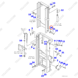 Vòng bi nâng hạ 37B-9AA-1532 (L)