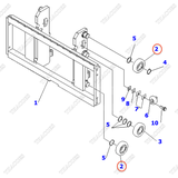 Vòng bi nâng hạ giá nâng 37B-9AA-6120; 37B-9AA-6121 (M) (2T2L)