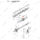 Bánh răng trung gian trục cam Z-5-12523-023-1 (Z31)