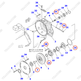 Bộ gioăng phớt 3EC-13-05030 (K3) (sửa biến mô và bơm)