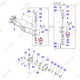 Phớt mỡ 34C-24-11320; 07145-00035; 855661151 (K8)