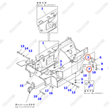 Bạc gối cầu sau 3EC-41-11731
