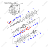 (2nd) Bộ gioăng phớt ly hợp 3EC-16-05030 (K5); 3EC-16-05031 (K5A)